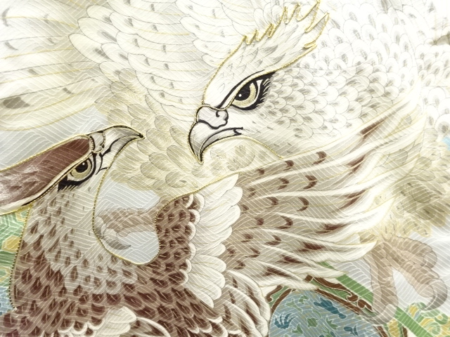 Japanese Kimono / Zugawari Silk